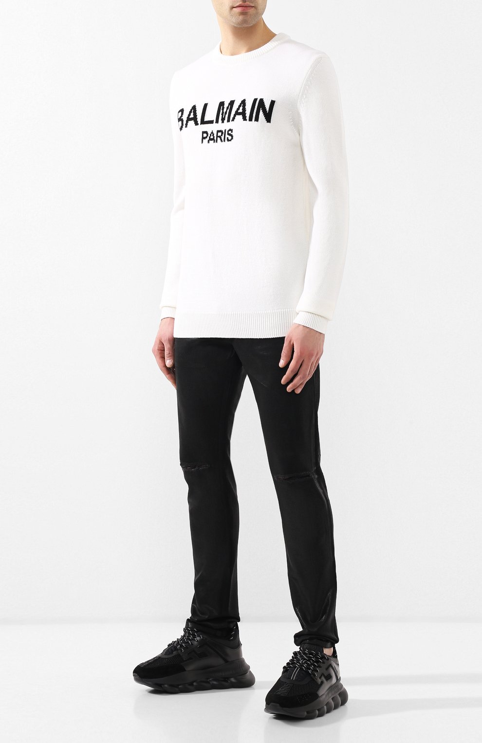 Текстильные кроссовки chain reaction VERSACE, арт. DSU7071E/D7CTG, фото 2