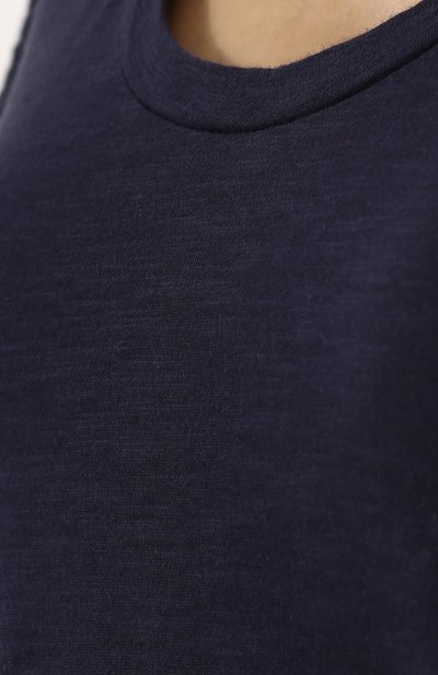 Хлопковая футболка с круглым вырезом MONCLER темно-синего цвета по цене 8875 руб., арт. D1-093-80672-00-82857, фото 5 Хлопковая футболка с круглым вырезом MONCLER, арт. D1-093-80672-00-82857, фото 5