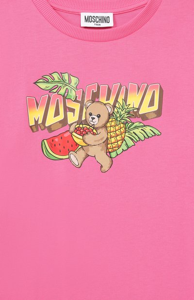 Хлопковая футболка MOSCHINO, арт. HJM060/LAA23_001, фото 3