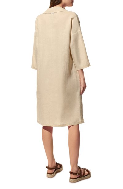 Льняное платье WEEKEND MAX MARA бежевого цвета по цене 34270 руб., арт. DERRIS 32210726, фото 4 Льняное платье WEEKEND MAX MARA, арт. DERRIS 32210726, фото 4