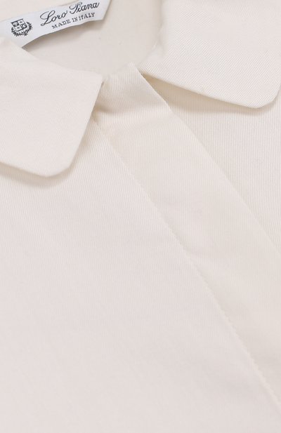 Хлопковая блуза с оборками LORO PIANA, арт. FAG3728, фото 3