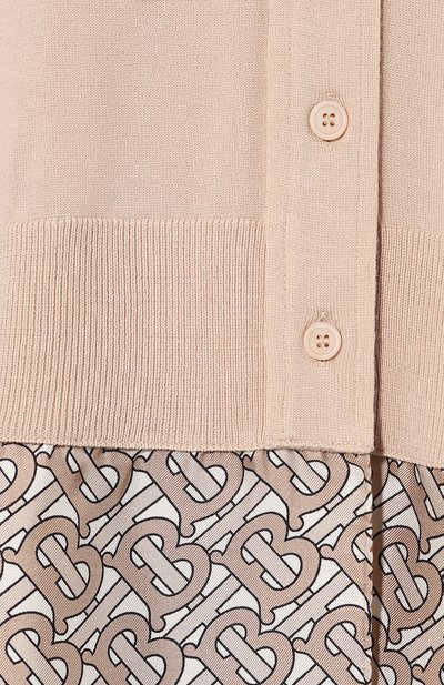 Шерстяной кардиган BURBERRY бежевого цвета по цене 97650 руб., арт. 8016921, фото 5 Шерстяной кардиган BURBERRY, арт. 8016921, фото 5