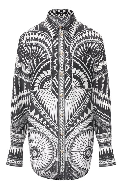 Шелковая рубашка BALMAIN, арт. TF12654/I339, фото 1