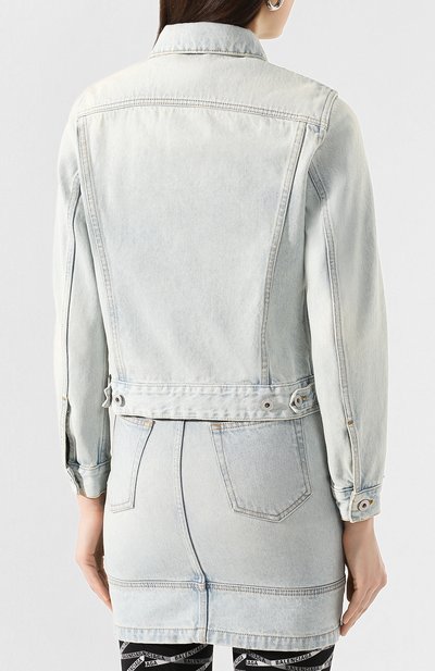 Джинсовая куртка OFF-WHITE голубого цвета по цене 68150 руб., арт. 0WYE012R207730687100, фото 4 Джинсовая куртка OFF-WHITE, арт. 0WYE012R207730687100, фото 4