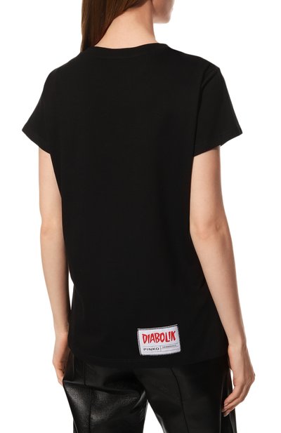 Хлопковая футболка PINKO, арт. 1L1098-Y5SN, фото 4