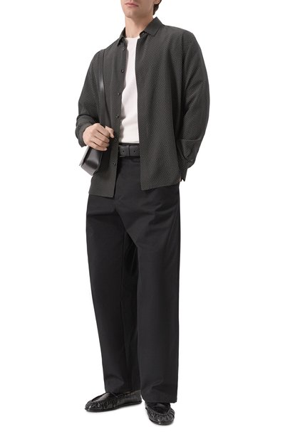 Кожаные лоферы SAINT LAURENT, арт. 818401/0WXAC, фото 2