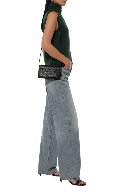 Кожаный кошелек Bottega Veneta 708586/VCPP3 Чёрный  708586/VCPP3 Фото 7