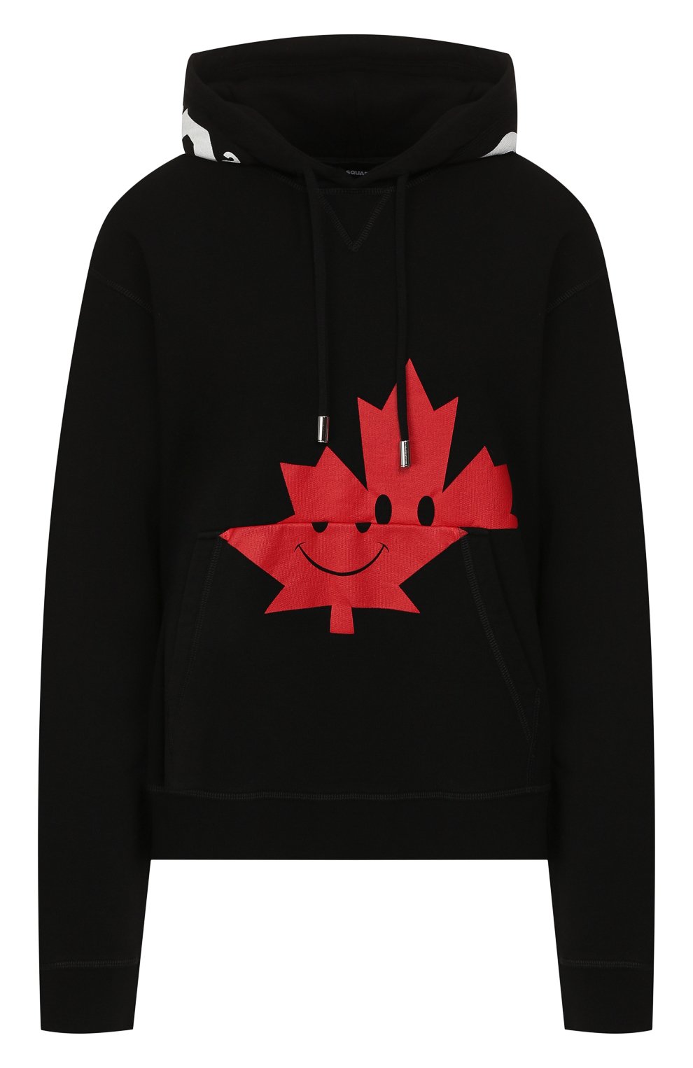 Хлопковое худи DSQUARED2 черного цвета по цене 28400 руб., арт. S75GU0229/S25042, фото 1 Хлопковое худи DSQUARED2, арт. S75GU0229/S25042, фото 1