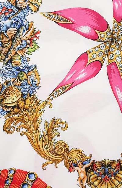 Хлопковая футболка VERSACE, арт. 1000239/1A00419/8A-14A, фото 3