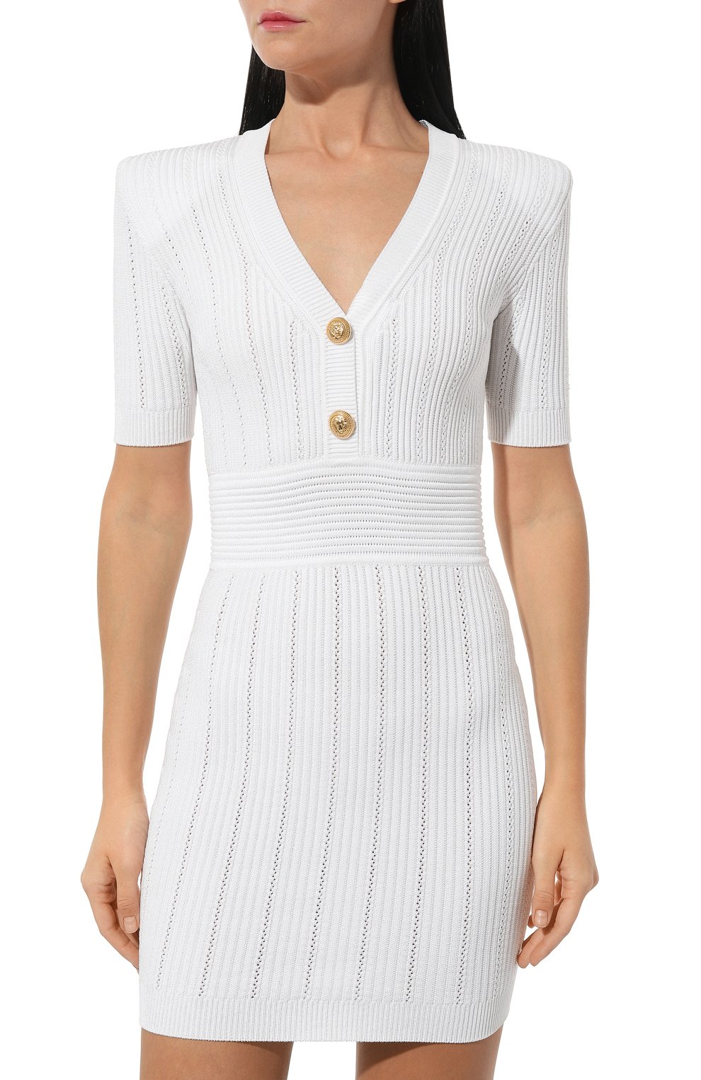 Платье из вискозы BALMAIN, арт. AF1R6030KB39, фото 3