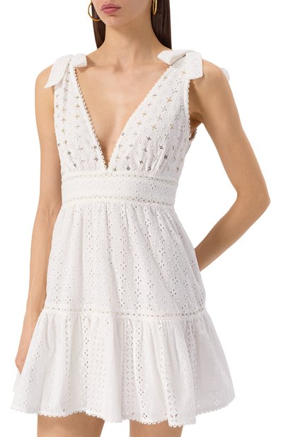 Хлопковое платье POUPETTE ST BARTH, арт. WR4R25N0WIN, фото 3