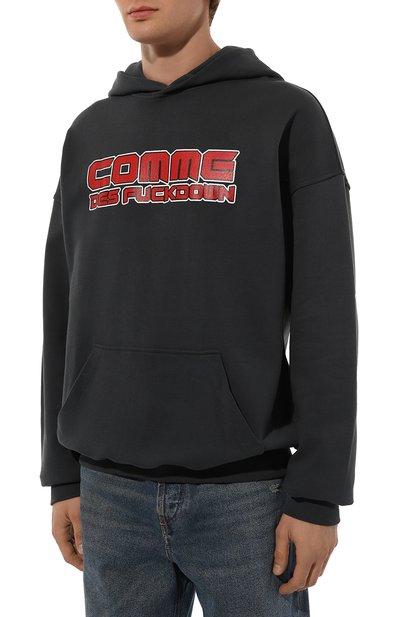 Хлопковое худи COMME DES FUCKDOWN, арт. CFABM01343, фото 3