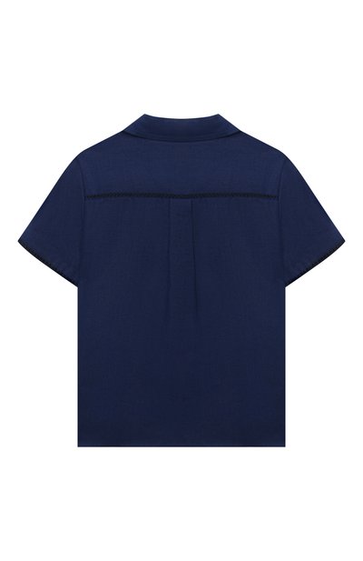 Льняная рубашка LORO PIANA синего цвета по цене 38250 руб., арт. FAL5894, фото 2 Льняная рубашка LORO PIANA, арт. FAL5894, фото 2