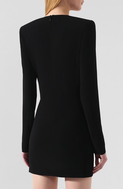 Платье из вискозы DSQUARED2 черного цвета по цене 72700 руб., арт. S72CV0015/S48427, фото 4 Платье из вискозы DSQUARED2, арт. S72CV0015/S48427, фото 4
