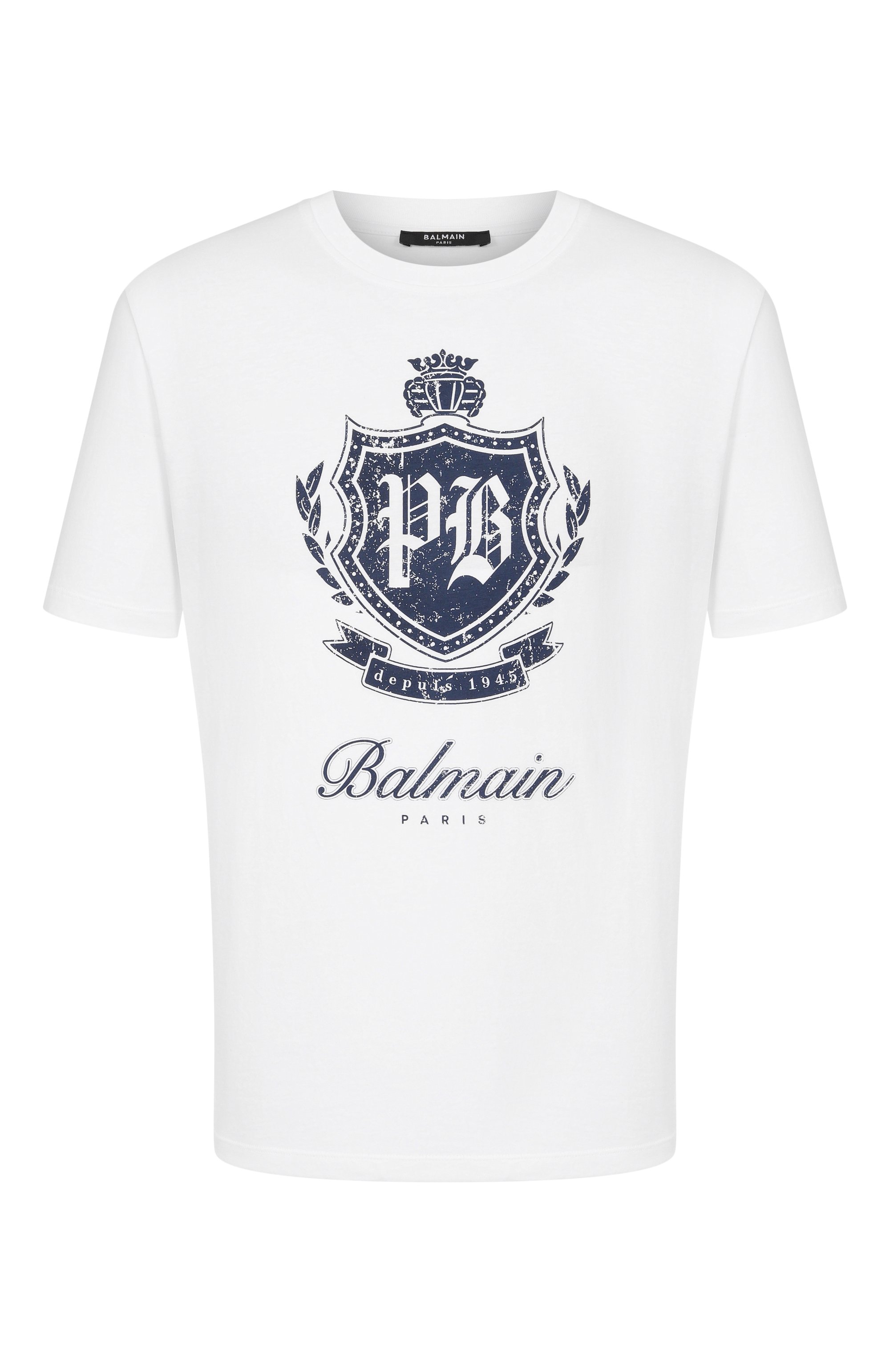 Хлопковая футболка BALMAIN, арт. FH0EG000/GF33, фото 1