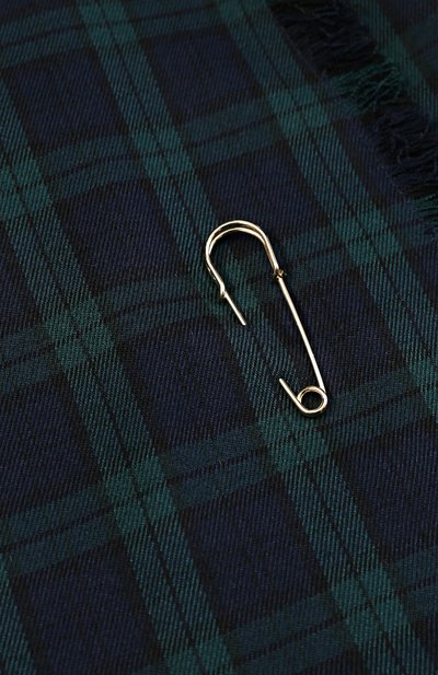 Шерстяная мини-юбка в клетку с бахромой и булавкой CAF, арт. 54-SP/6A-8A, фото 3