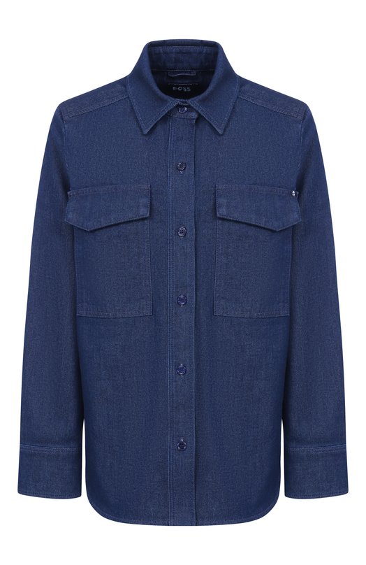 Джинсовая рубашка BOSS 50552628 Синий 50552628