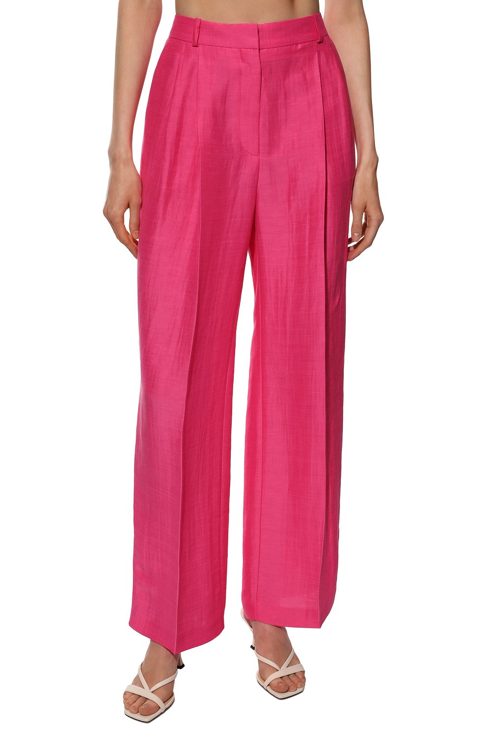 Брюки изо льна и вискозы BOSS, арт. 50469251, фото 3