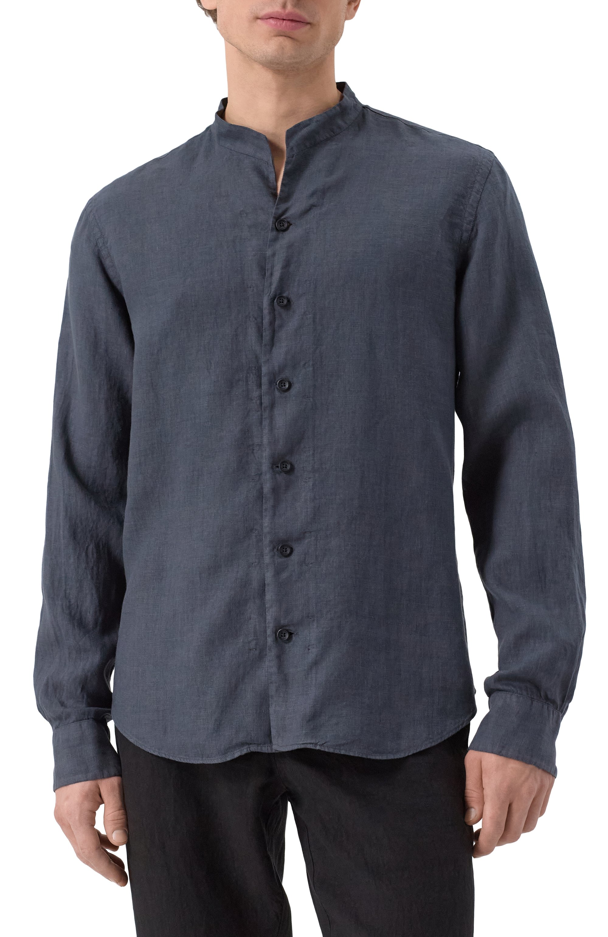 Льняная рубашка HANNES ROETHER, арт. T029PAS.608, фото 3