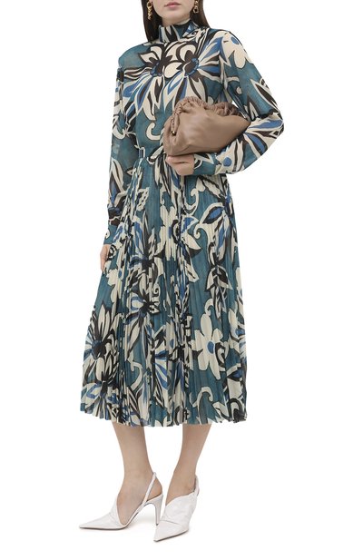 Юбка DRIES VAN NOTEN бирюзового цвета по цене 78150 руб., арт. 202-30830-1062, фото 3 Юбка DRIES VAN NOTEN, арт. 202-30830-1062, фото 3