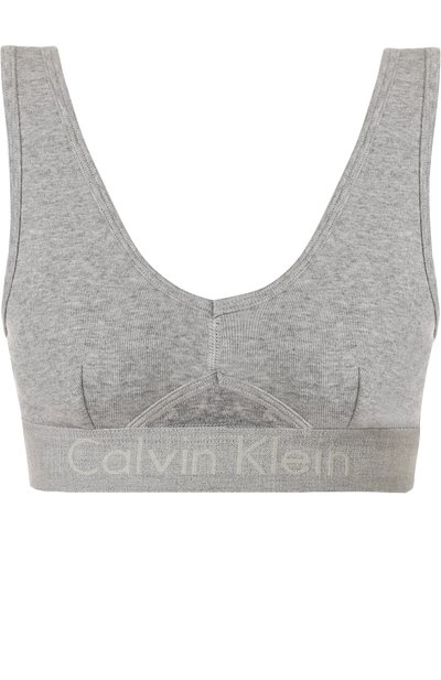 Женский хлопковый бюстгальтер с логотипом бренда CALVIN KLEIN, арт. QF4507E