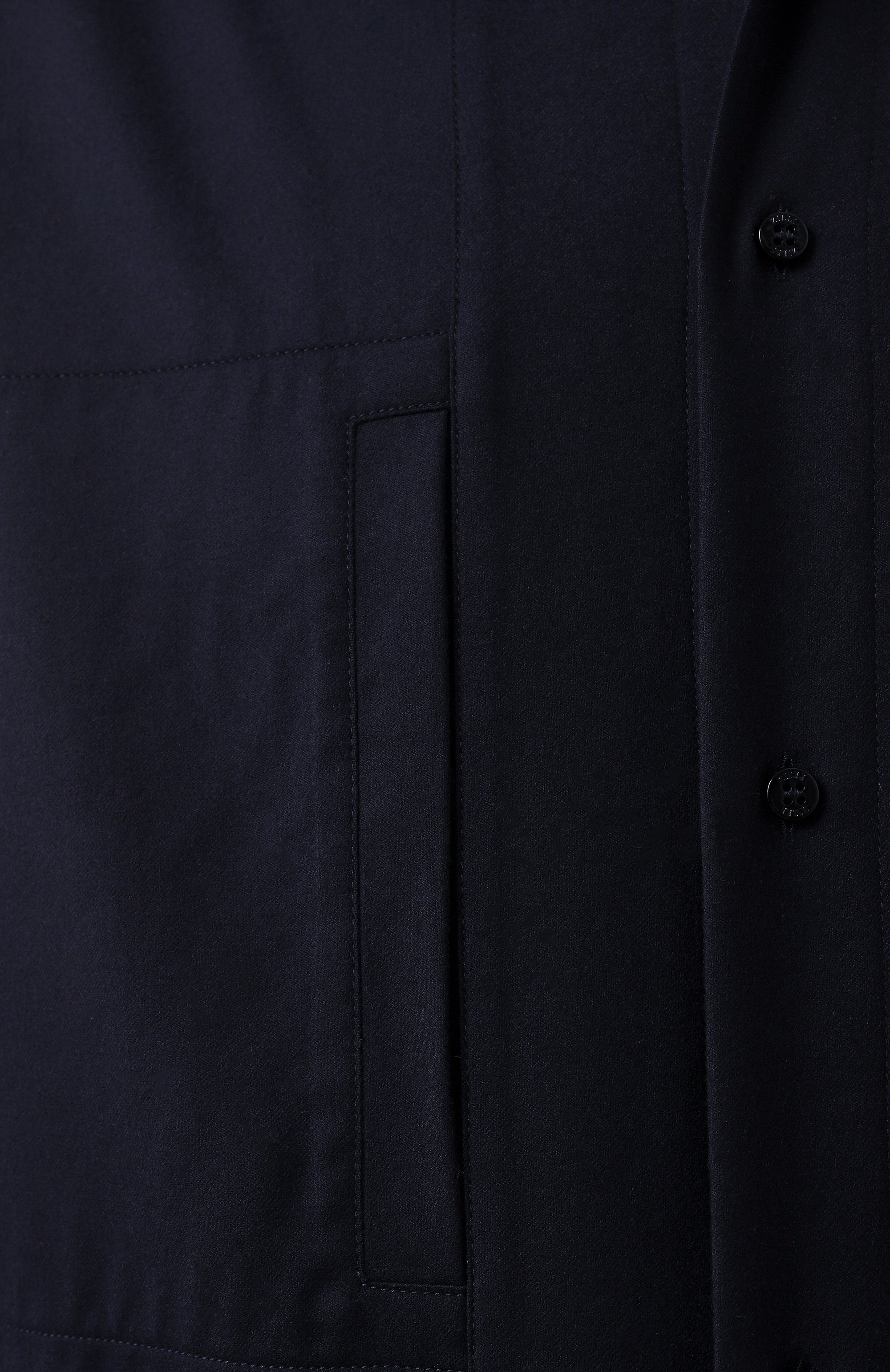 Рубашка из шерсти и шелка ZILLI темно-синего цвета по цене 138500 руб., арт. SP0B01M024091001U, фото 6 Рубашка из шерсти и шелка ZILLI, арт. SP0B01M024091001U, фото 6