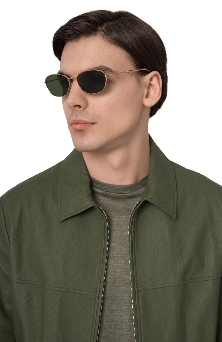 Женские солнцезащитные очки RAY-BAN зеленого цвета, арт. 3749-001/31 | Фото 2 (Тип очков: С/з; Материал: Металл; Кросс-КТ: С/з-унисекс; Очки форма: Прямоугольные; Оптика Гендер: оптика-унисекс)
