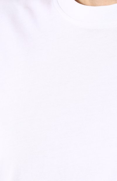 Однотонная хлопковая футболка с круглым вырезом VICTORIA, VICTORIA BECKHAM белого цвета по цене 8295 руб., арт. JYVV 072C SS18 C0TT0N JERSEY, фото 5 Однотонная хлопковая футболка с круглым вырезом VICTORIA, VICTORIA BECKHAM, арт. JYVV 072C SS18 C0TT0N JERSEY, фото 5