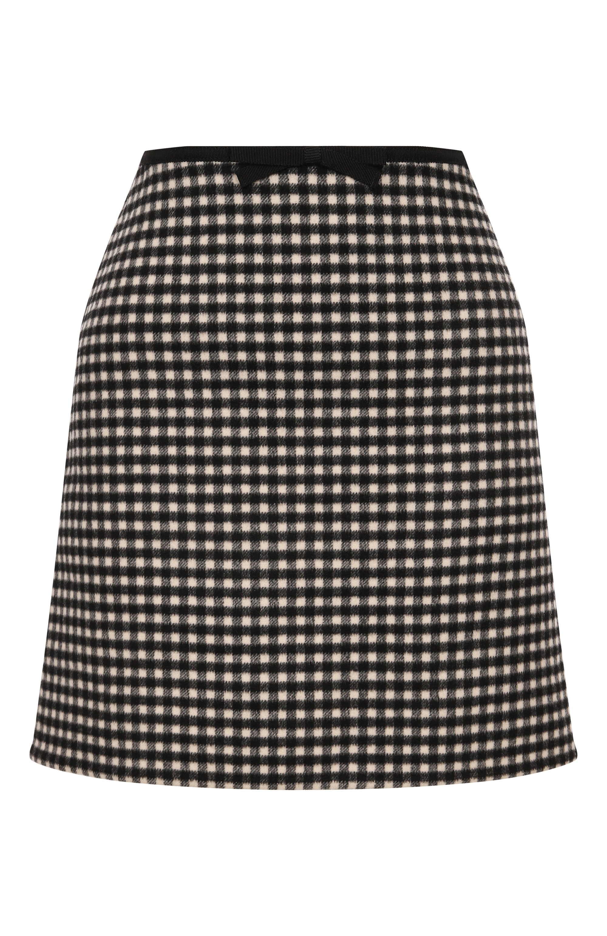 Шерстяная юбка VALENTINO темно-серого цвета по цене 228500 руб., арт. 7B3RADJ0/9F1, фото 1 Шерстяная юбка VALENTINO, арт. 7B3RADJ0/9F1, фото 1