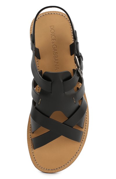 Кожаные сандалии pantheon DOLCE & GABBANA, арт. A80162/AJ634, фото 5