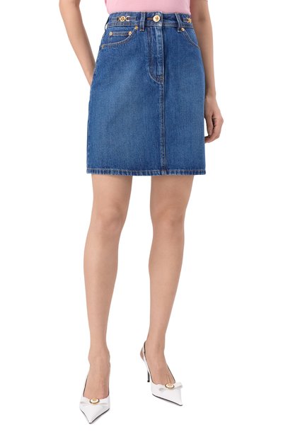 Джинсовая юбка VERSACE, арт. 1015059/1A07079, фото 3