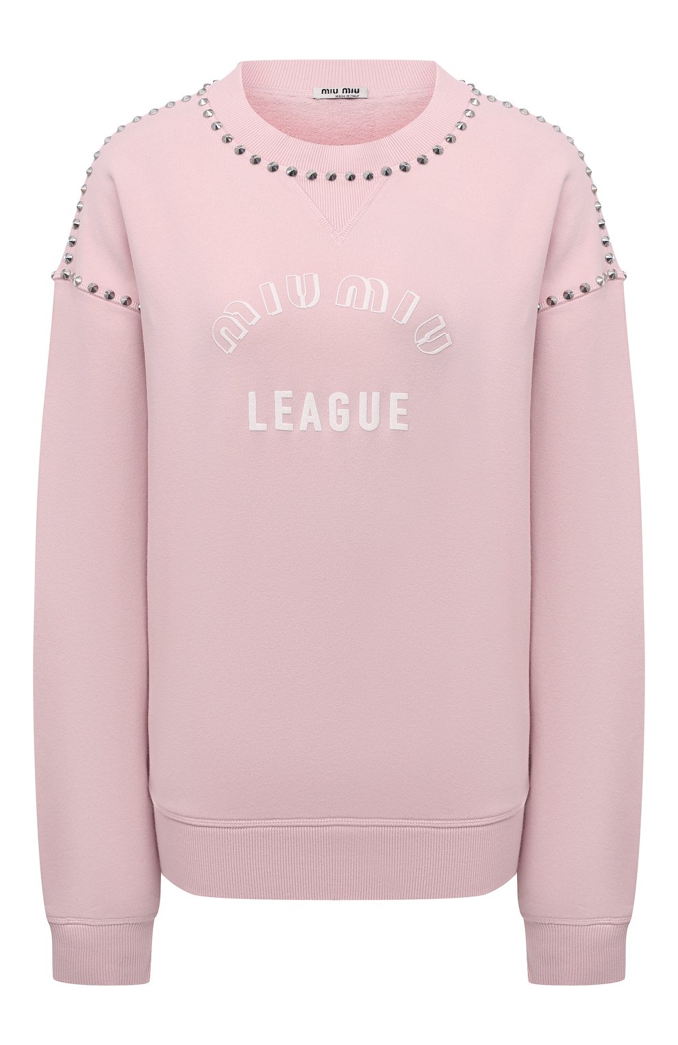 Хлопковый свишот MIU MIU, арт. MJL800-1ZVE-F0384, фото 1