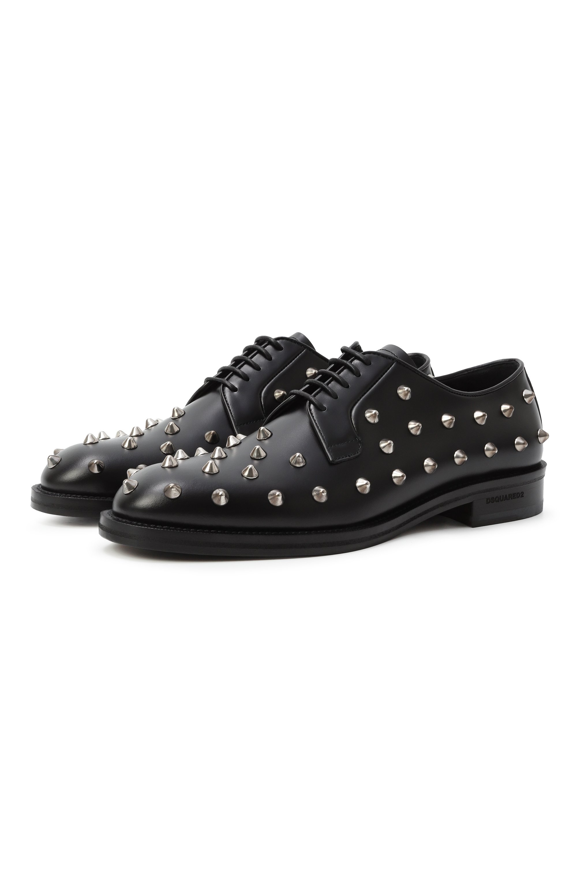 Кожаные дерби all over studs DSQUARED2, арт. LUM0104, фото 1