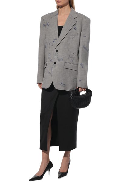Шерстяной жакет VETEMENTS серого цвета по цене 265000 руб., арт. UE52JA300G 1212/W, фото 2 Шерстяной жакет VETEMENTS, арт. UE52JA300G 1212/W, фото 2