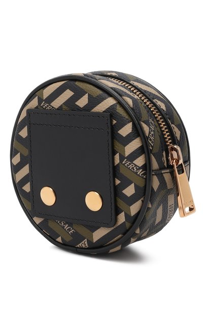 Кошелек monogram VERSACE хаки цвета по цене 38300 руб., арт. 1001876/1A01444, фото 2 Кошелек monogram VERSACE, арт. 1001876/1A01444, фото 2