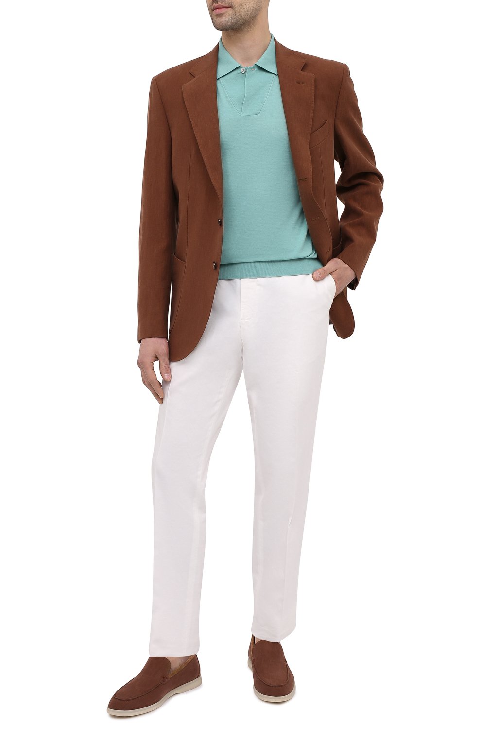 Поло из хлопка и шелка LORO PIANA, арт. FAL5739, фото 2