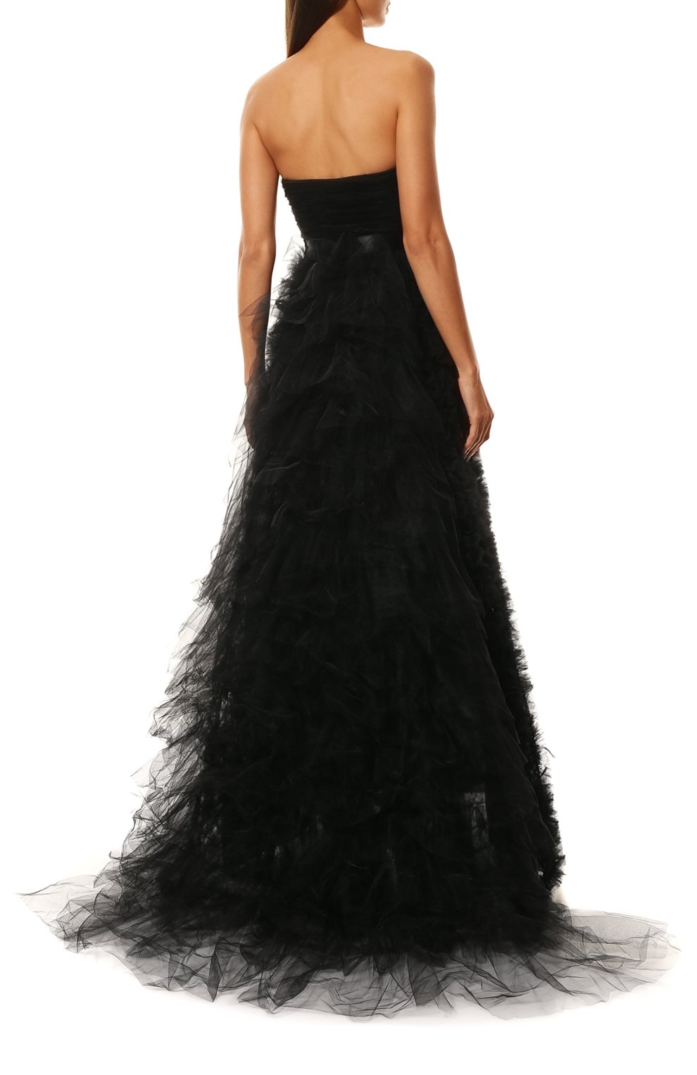 Платье OSCAR DE LA RENTA черного цвета по цене 1430000 руб., арт. S16E096BLK, фото 4 Платье OSCAR DE LA RENTA, арт. S16E096BLK, фото 4