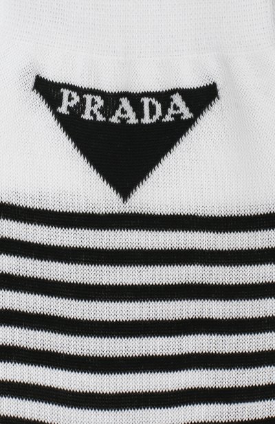 Хлопковые носки PRADA, арт. UCL732-793-F0964-202, фото 2