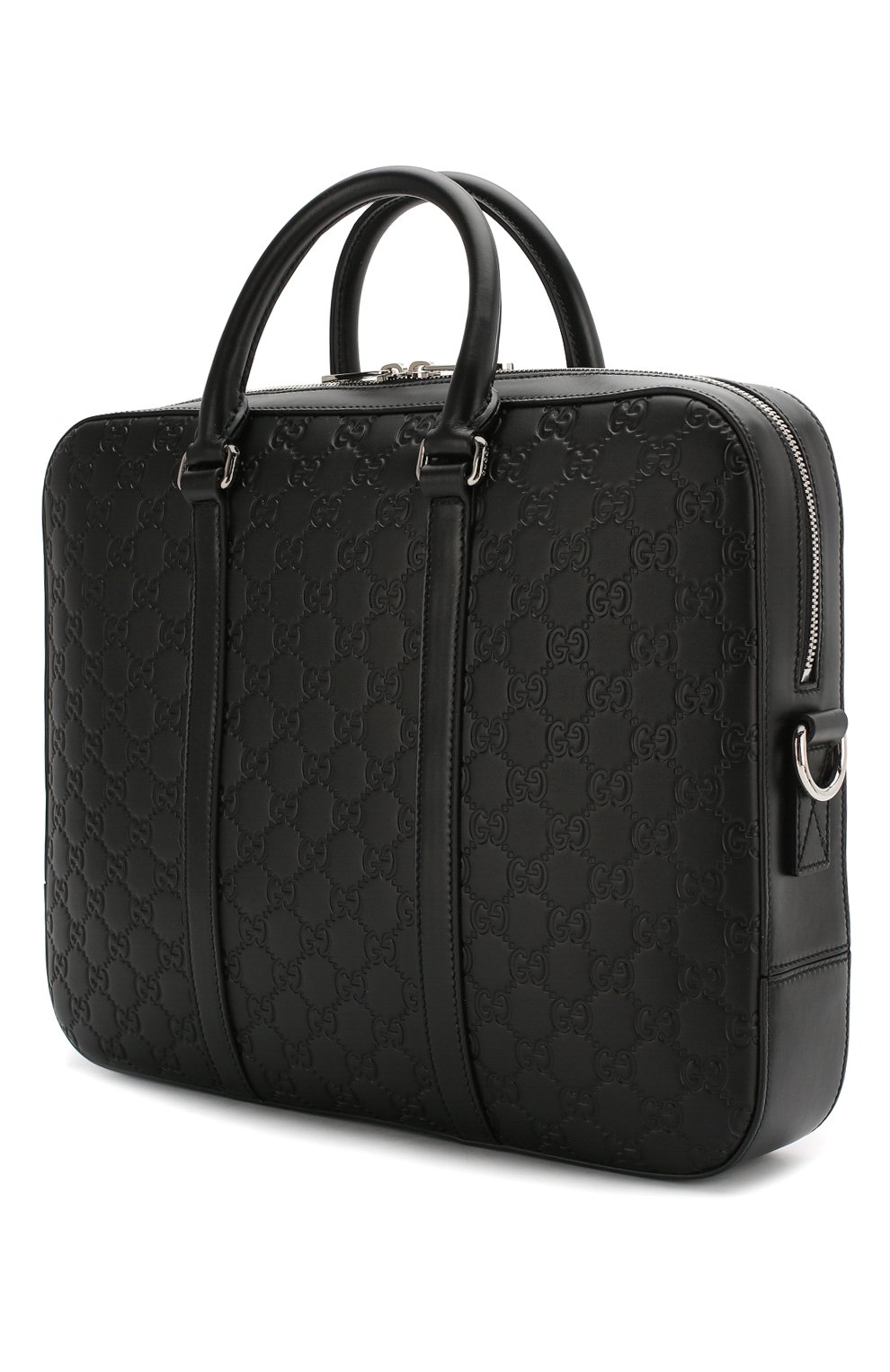 Кожаная сумка для ноутбука signature GUCCI, арт. 435322/CWCBN, фото 3