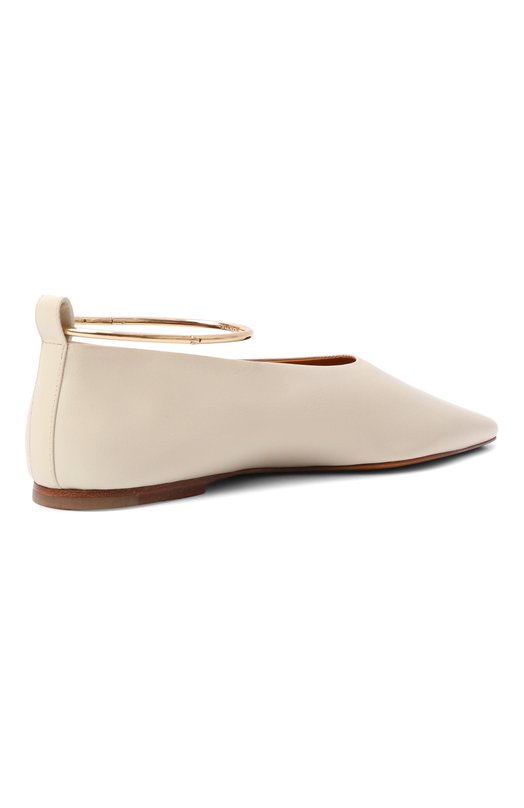 Кожаные балетки Jil Sander J15WZ0039/P7588 Кремовый  J15WZ0039/P7588 Фото 5