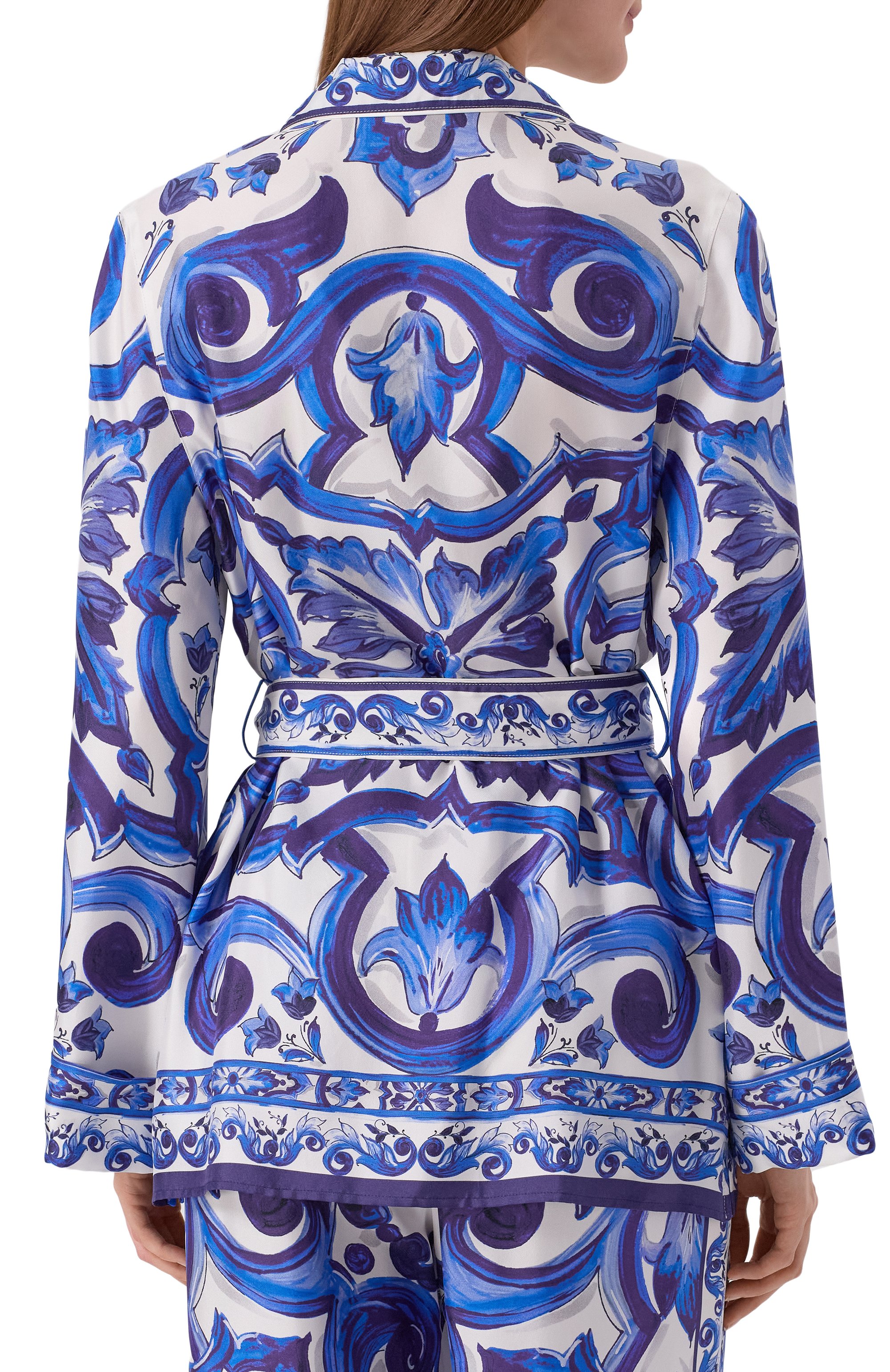 Шелковая блузка DOLCE & GABBANA, арт. F5N53T/HI1BB, фото 4