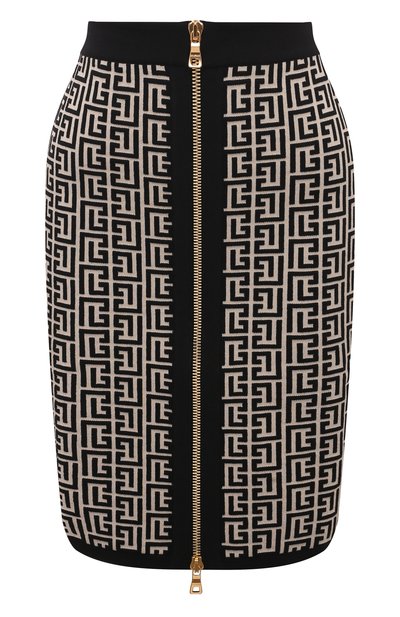 Женская юбка из шерсти и вискозы BALMAIN, арт. YF1LC006KB02