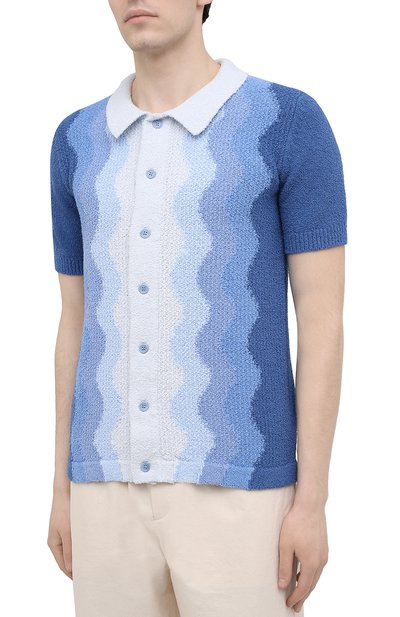 Хлопковый кардиган CASABLANCA, арт. MS21-KW-058 BLUE, фото 3