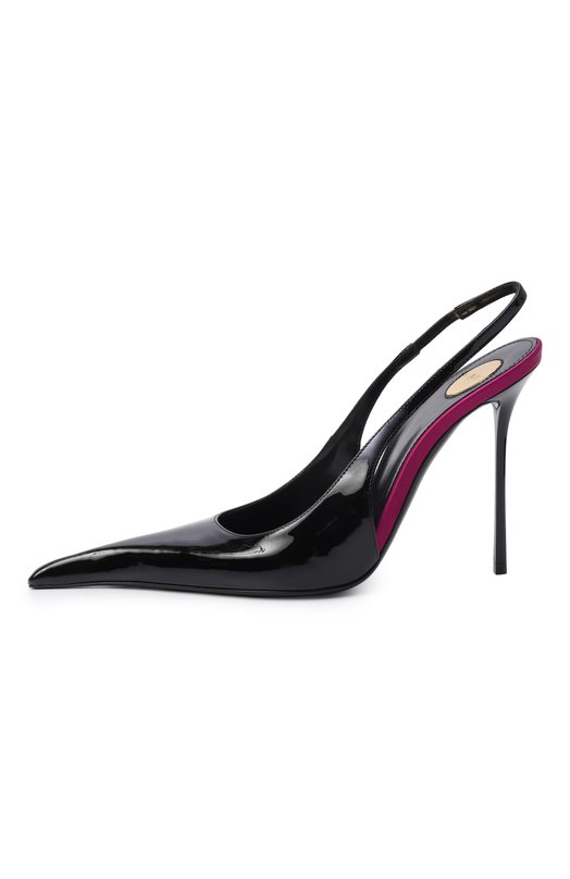 Лакированные туфли Amalia 110 Saint Laurent 850072/1TVAN Чёрный  850072/1TVAN Фото 4