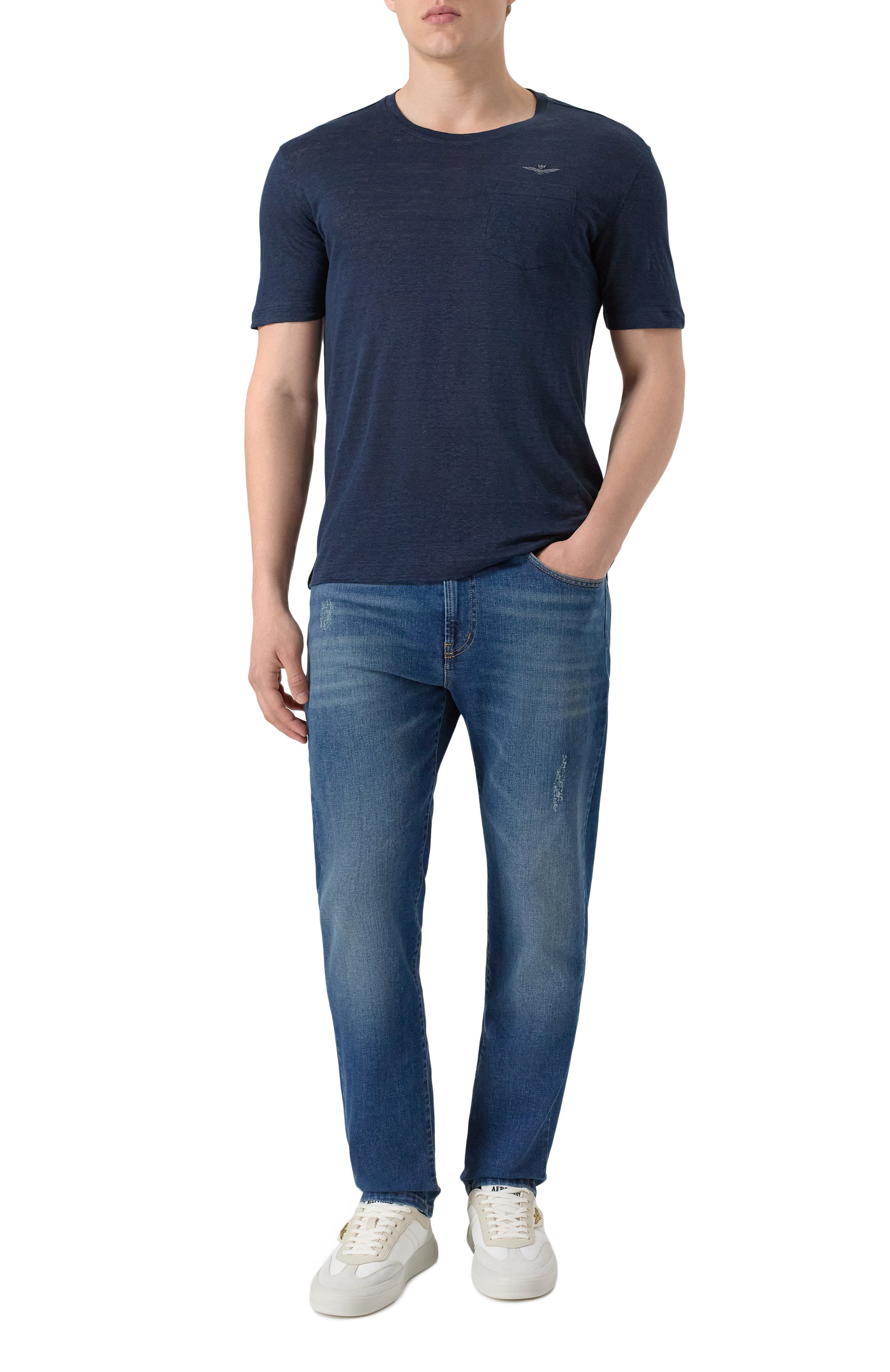 Льняная футболка AERONAUTICA MILITARE, арт. 251TS2402J679, фото 2