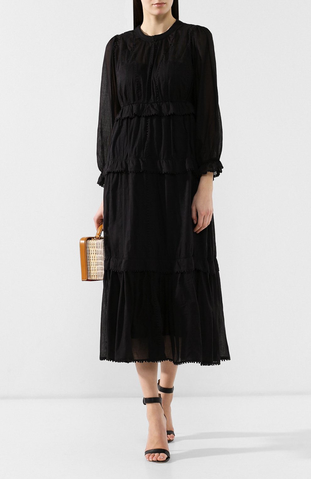 Хлопковое платье ISABEL MARANT ETOILE, арт. R01283-19P023E/AB0NI, фото 2