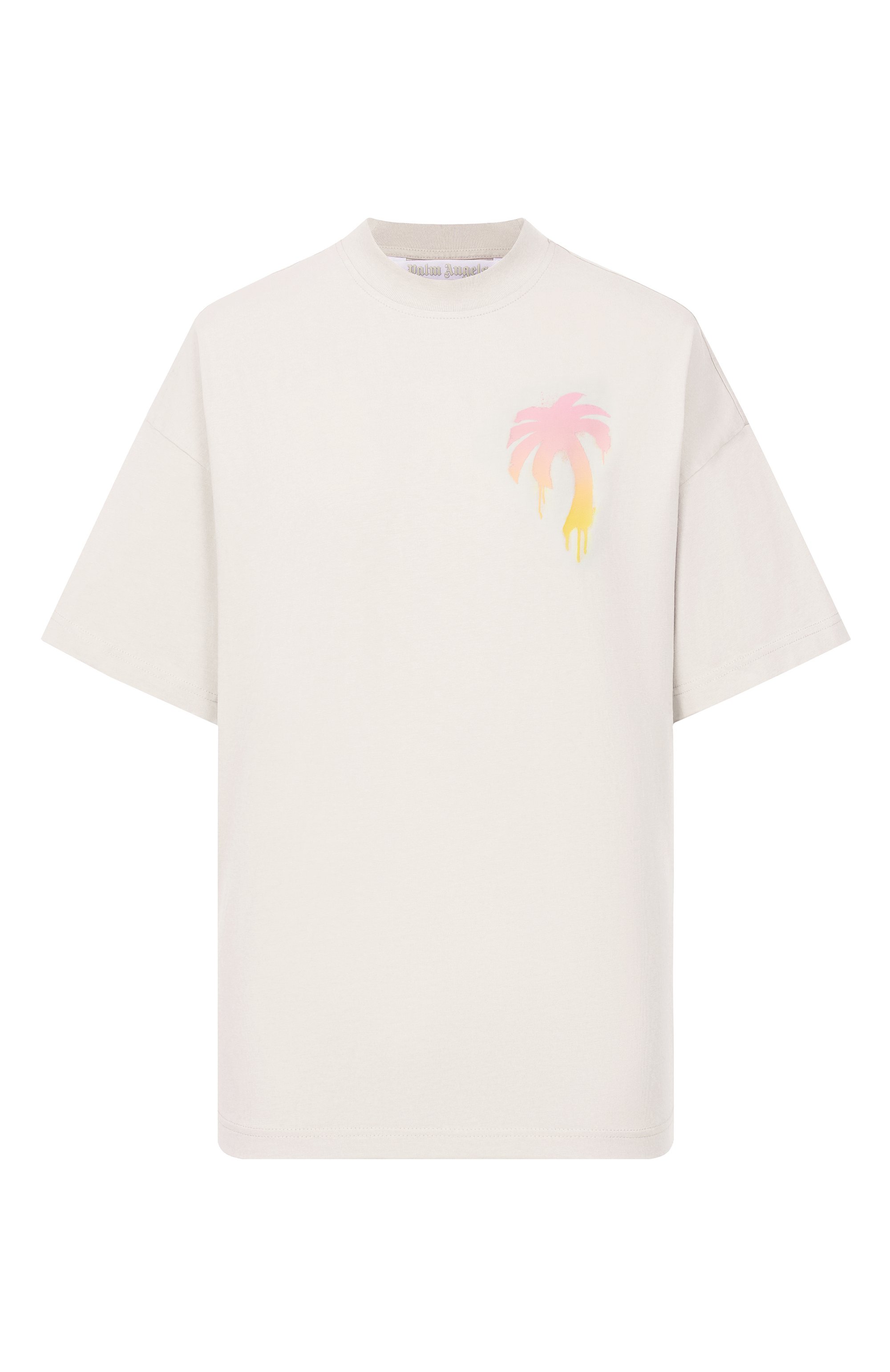 Хлопковая футболка PALM ANGELS, арт. PWAA07BS26JER004, фото 1