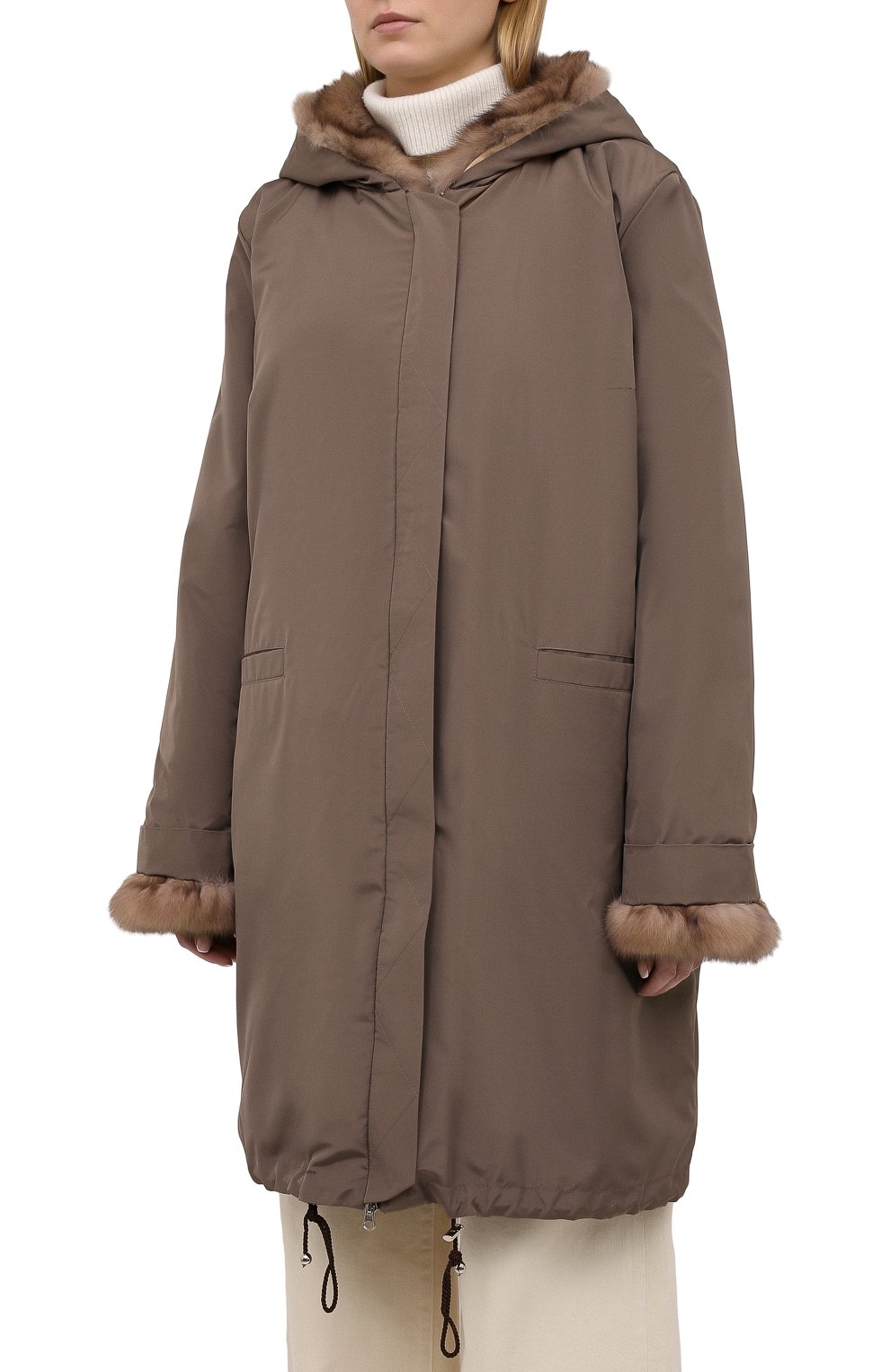 Парка с подкладкой из меха соболя FURLAND, арт. 0201914210009100009, фото 3