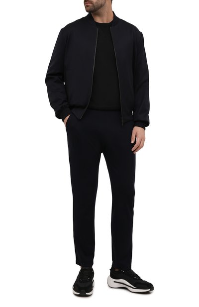 Шерстяные брюки LORO PIANA темно-синего цвета по цене 399500 руб., арт. FAI3034, фото 2 Шерстяные брюки LORO PIANA, арт. FAI3034, фото 2