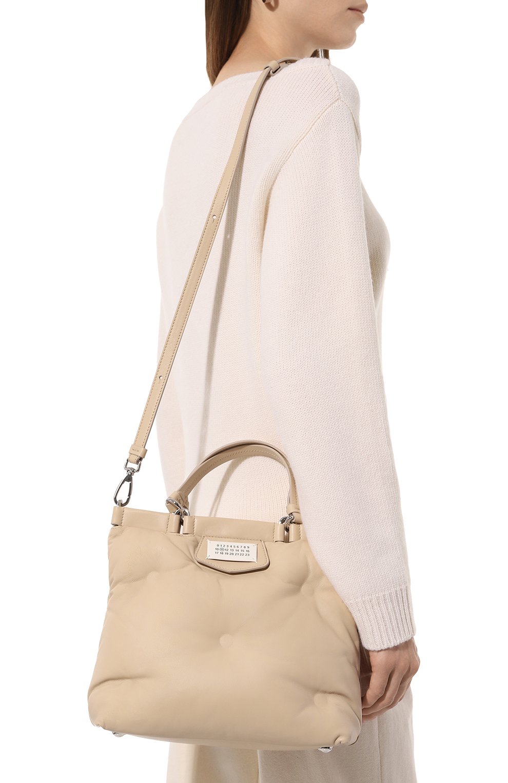 Сумка glam slam small MAISON MARGIELA кремового цвета по цене 224500 руб., арт. S56WD0133/P4300, фото 2 Сумка glam slam small MAISON MARGIELA, арт. S56WD0133/P4300, фото 2